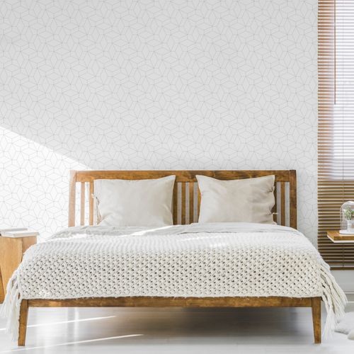 Tapeta ABSTRAKCYJNA Do Sypialni Wzór Geometryczny na Arena.pl