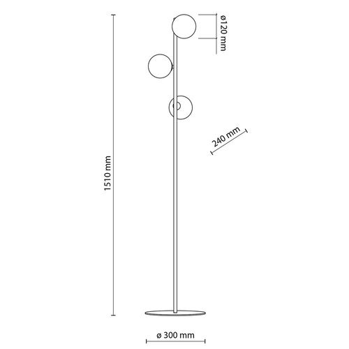 lampa podłogowa estera black 5717 tk lighting na Arena.pl