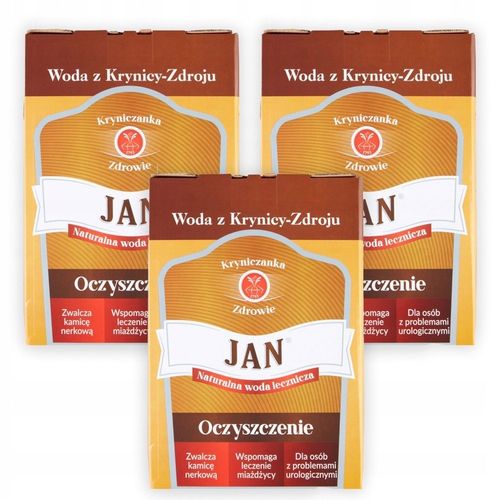 Woda Lecznicza Jan Oczyszczenie 3 l x 3 sztuk na Arena.pl