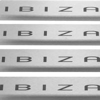 Listwa progowa SEAT IBIZA MK5 KJ Stal nierdzewna 304 mat z czarnymi literam