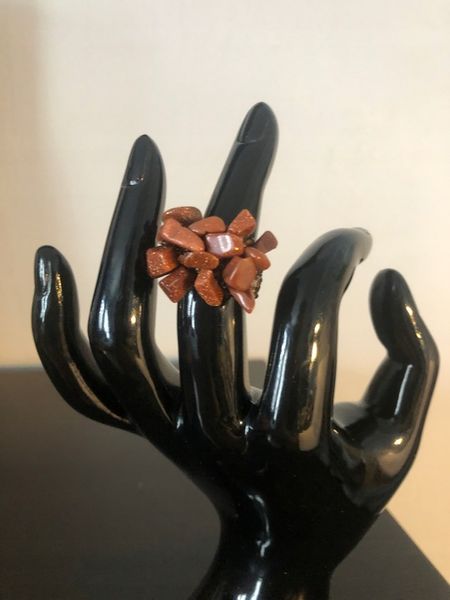 Pierścionek na gumce piasek pustyni i toho kamienie 9 zdjęcie 2