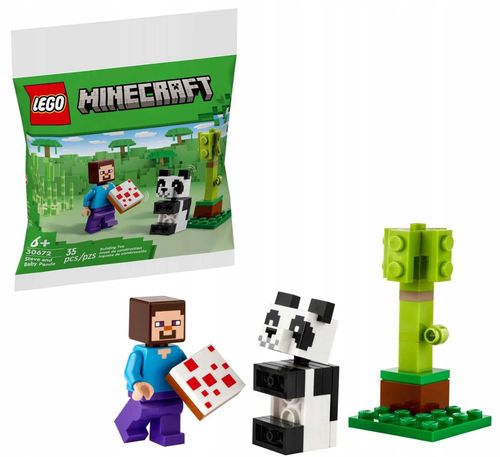 30672 - lego minecraft - steve i mała panda na Arena.pl