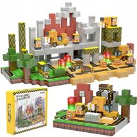 KLOCKI MAGNETYCZNE SZEŚCIANY KLOCKI BLOCZKI PIKSELE 136 KLOCKÓW ZESTAW CITY