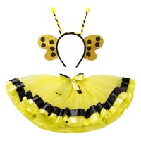 Strój Pszczółka Przebranie Kostium dla Dziewczynki 6-8 Lat Spódnica Tutu