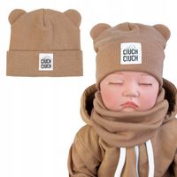 CZAPKA NIEMOWLĘCA Z USZAMI podwójna JESIEŃ 36-38