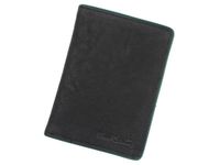Portfel męski skórzany PIERRE CARDIN 05 TUMBLE 8814 Czarny / Zielony