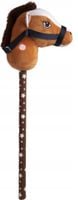 2 x GŁOWA KONIA NA KIJU HOBBY HORSE DŹWIĘK PLUSZOWY