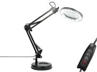 Lampka biurkowa LED LB-23 czarna z lupą