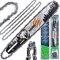 PROWADNICA DO PIŁY SPALINOWEJ PILARKI 14" 35CM + 2X ŁAŃCUCH 3/8" WUBER