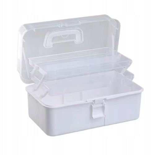 ORGANIZER POJEMNIK NA LEKI TABLETKI DUŻA ROZKŁADANA APTECZKA XXL PUDEŁKO na Arena.pl