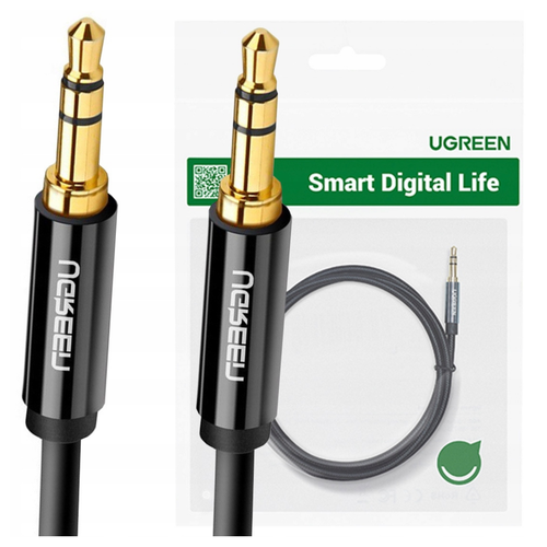 kabel mini jack 3,5mm aux ugreen  av112 1m (czarny) na Arena.pl