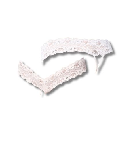 Ponętne białe stringi z dziurką S/M na Arena.pl