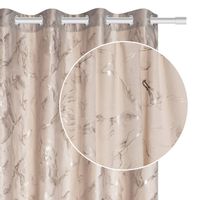 Zasłona gotowa na przelotkach MARMY 140x250 półzaciemniająca ciemnobeż