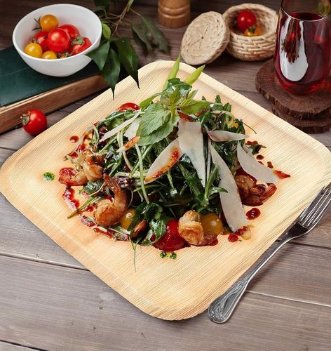 Talerze z liści palmowych 20x20cm kwadratowe 25szt na Arena.pl