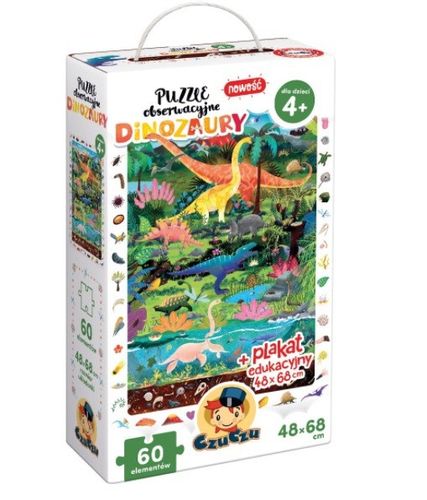 Puzzle Obserwacyjne Dinozaury na Arena.pl