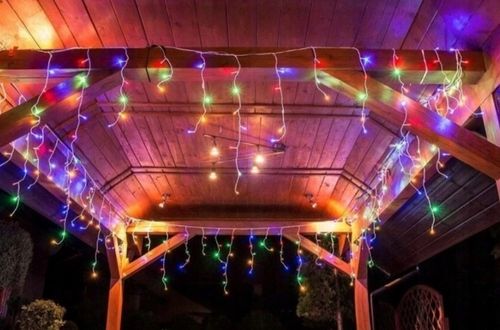 SOPLE FLASH 500 LED ZEWNĘTRZNE MULTIKOLOR KOLOROWE lampki z Flashem na Arena.pl