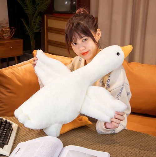 MASKOTKA PODUSZKA PLUSZAK GĘŚ PLUSZOWA XXL 90cm na Arena.pl