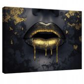 OBRAZ DO SYPIALNI SALONU KUCHNI KOBIETA TWARZ USTA NA PŁÓTNIE ŚCIANĘ 120x80