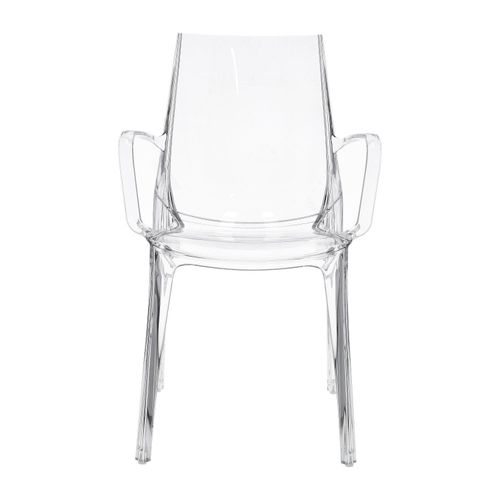 Krzesło Vanity Arm transparentne z tworzywa na Arena.pl