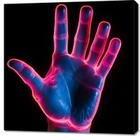 Obraz 90x90cm Dotyk Przyszłości