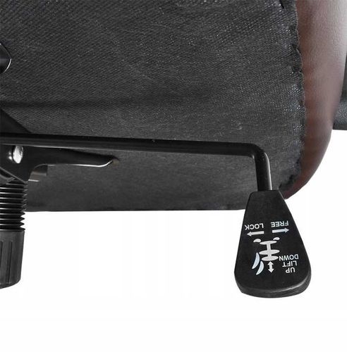 fotel biurowy skóra eko - brązowy malatec na Arena.pl