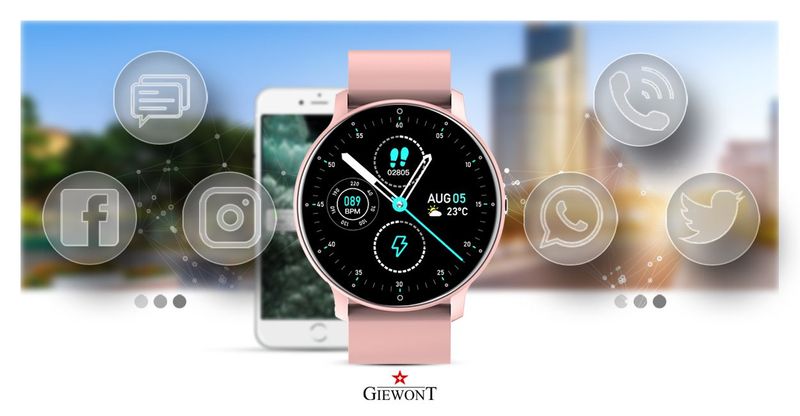 Smartwatch Giewont GW120-1 Różowy zdjęcie 6