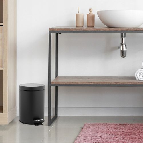 Kosz na śmieci śmietnik 3L do WC łazienki toalety biura czarny LOFT YOKA na Arena.pl