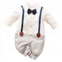 Elegancki pajacyk niemowlęcy z muszką 68 - GaGatki
