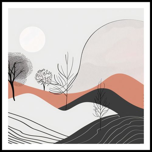 Plakat 100x100cm Półcień Widoku na Arena.pl