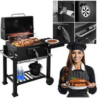 GRILL WĘGLOWY OGRODOWY DUŻY RUSZT POPIELNIK