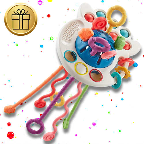 zabawka sensoryczna dla niemowlaka 4 w 1 ośmiornica rozwój zmysłów dziecka na Arena.pl