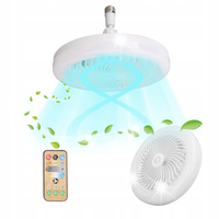 LAMPA SUFITOWA WISZĄCA LED E27 Z WENTYLATO WIELOFUNKCYJNE 30W BIAŁY