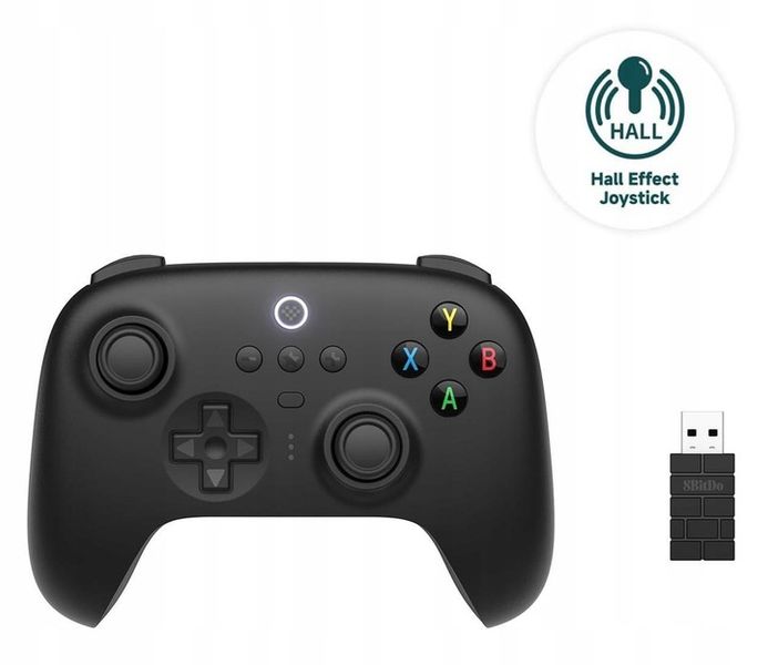 8BitDo Ultimate 2.4G BT Black v2 Hall Effect Pad Android Apple PC zdjęcie 3