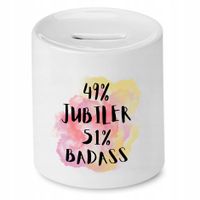 Dla Jubilera Prezent Skarbonka Jubiler Badass Z Nadrukiem Ze Zdjęciem