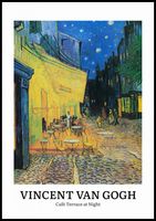 Plakat 70x100cm Design Cafe Terrace, Van Gogh Vintage do Salonu