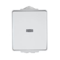 Efapel Waterproof48 łącznik zwierny z podświetleniem n/t IP65 biały 48152 cbr