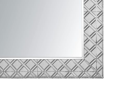 Lustro Ścienne 80 X 80 Cm Srebrne Evettes na Arena.pl