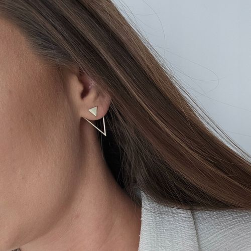 Złote kolczyki trójkąty - pr.585 na Arena.pl