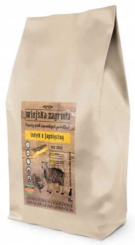 Wiejska Zagroda Karma sucha dla psa INDYK z JAGNIĘCINĄ Średnie rasy M 20kg na Arena.pl