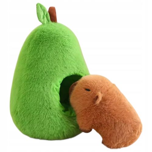 KAPIBARA W AWOKADO DUŻA MASKOTKA KAPIBARA PLUSZAK PRZYTULANKA ZABAWKA na Arena.pl