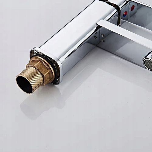 BATERIA ŁAZIENKOWA UMYWALKOWA KRAN STOJĄCA KWADRAT DO UMYWALKI CUBE CHROM na Arena.pl