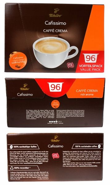 TCHIBO CAFISSIMO CAFFE CREMA VOLLMUNDIG 96kapsułki zdjęcie 3