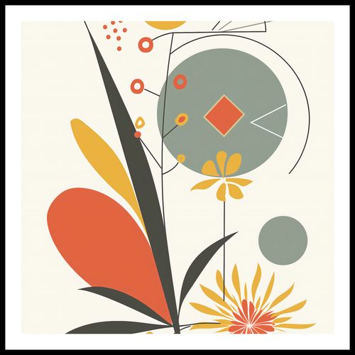 Plakat 60x60cm Geometryczny Ogród na Arena.pl