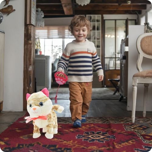 KOTEK INTERAKTYWNY NA SMYCZY MIAUCZY CHODZI GRA DLA DZIECKA NA PREZENT na Arena.pl