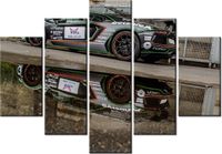 105CM 150CM OBRAZ 5 ELEM LAMBORGHINI LP700 BEN DRUK