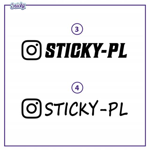 Naklejki NICK INSTAGRAM 15 cm na Arena.pl