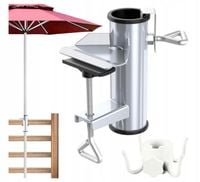 UCHWYT NA PARASOL BALKONOWY PODSTAWA STOJAK NA BALKON METALOWY SOLIDNY