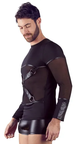 nek koszulka męska czarna m z odpinaną uprzężą, matowe wykończenie na Arena.pl