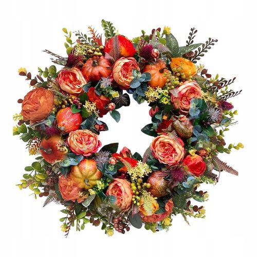 Wieniec na Święto Dziękczynienia Jesienny wieniec na drzwi Trwały na Arena.pl