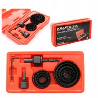 Otwornice do drewna 11 el. Stal węglowa kraft&dele 64 mm KD10278